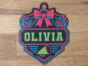 Custom Cheer Bag Charm | Cheerleader Bag Tag
