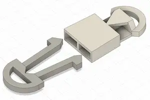 Secure Keychain Quick-Release Buckle