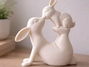 Amor de Mamãe e filhinho Coelhos