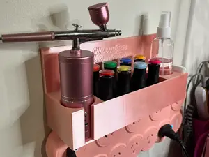 Nail Tech Airbrush Wall Mount With Storage