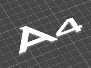 A4 sign for AUDI A4 2.0 TDI