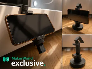 Airplane + nightstand phone holder