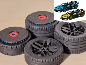 Realistic Wheels- Legò Bugatti Bolide 42151/42162