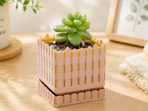 迷你栅栏小屋花盆