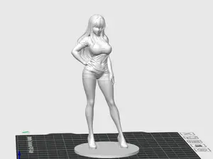 Tight T-Shirt  Anime Girl 