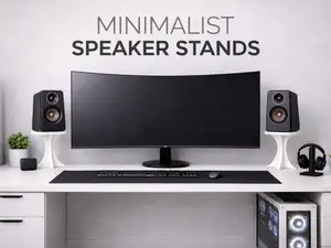 Modern Speaker Stand – Elegant Desk Audio Riser