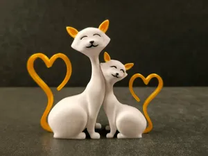 Lovely kittens with customizable tails