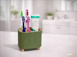 Bathroom Toothbrush Organizer - 4 Brushes