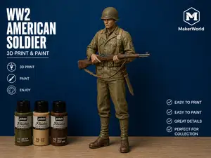 WW2 American Soldier Figure
