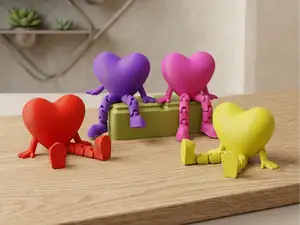 Articulated Heart - Plump Smooth - Valentine's Day
