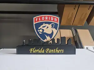 Florida Panthers with skyline of Florida NHL