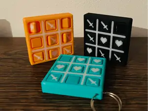 TicTacToe - Minecraft - Keychain