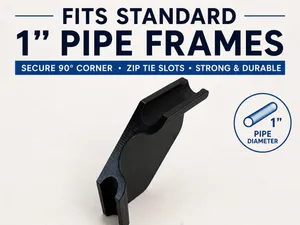 1" Pipe Frame Right Angle Corner Bracket 