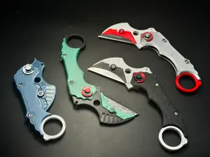 Pivot-Button Folding Utility Knife ,Karambit