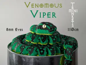Venomous Viper ("Hand" Painted Flexi Snake)