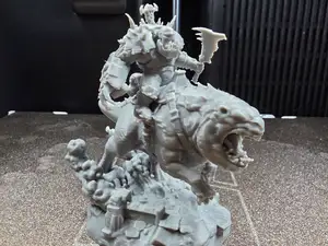 Ork Warboss with Attack Squig –Battlefield Warlord