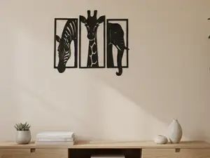 Safari Trio Wandbild Set