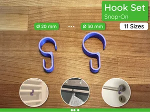 Snap-On Hook Set