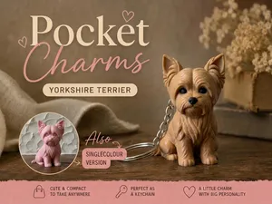 Yorkshire Terrier Keychain Pocket Charms