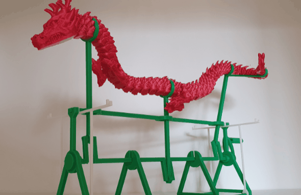 Articulated Dragon Motion Stand