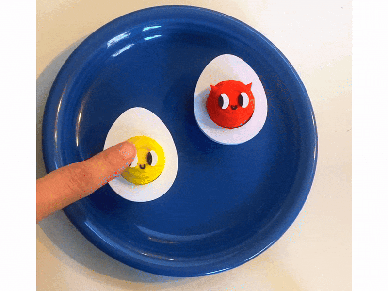 Deviled Egg Clicker Fidget Toy