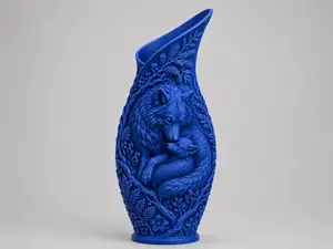Vaso Lupo e il suo cucciolo