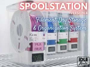 SpoolStation v4: Filament Dry Box Storage System