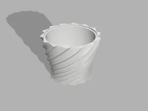 spiral flower vase