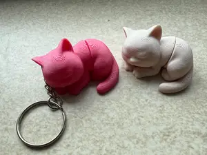Articulated Sleeping Cat – Cute Fidget Buddy