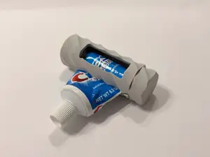 Ratcheted Twisted Toothpaste Tube Squeezer