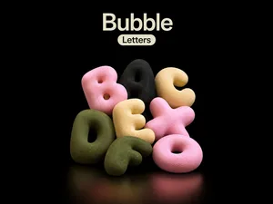 Bubble Letters A–Z | Cute 3D Letters for Names 