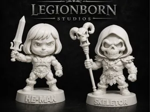 He-Man and Skeletor Chibi collection