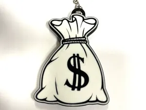money bag keychain