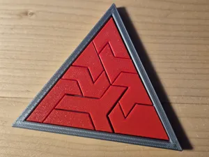 Triangle puzzle box