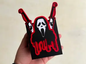 Ghost Face Pen Holder
