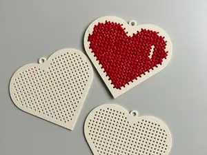 Valentine Cross Stitch Embroidery Heart