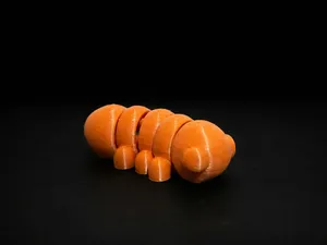 Articulated Caterpillar Fidget - Print in place