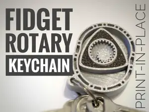 Rotary Engine Fidget Keychain