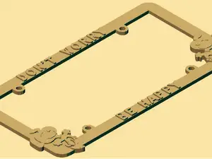 4 PIECE LICENCE PLATE BORDER