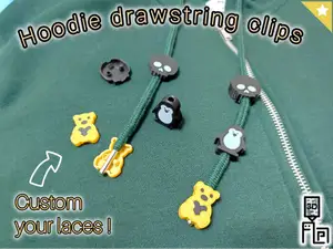 HOODIE DRAWSTRING CUTE CLIPS