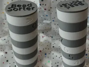 Sorter for round beads, 10mm to 2mm