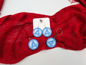 Fantastic Number Four Earrings, Keychain or Charm