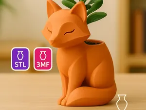 Fox Planter – Cute Woodland Animal Pot