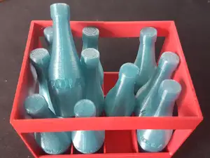 Cola bottle and crate for dolls