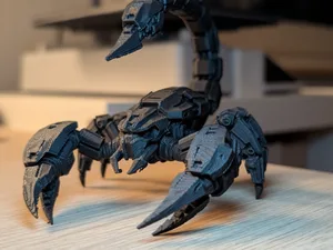 Detailreicher roboter skorpion