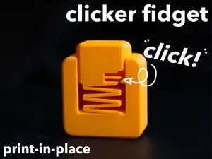 clicker fidget - print-in-place