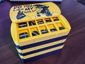 Expandable Press On Nail Storage System w/ Toolbox