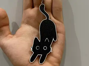 Black Cat Keychain