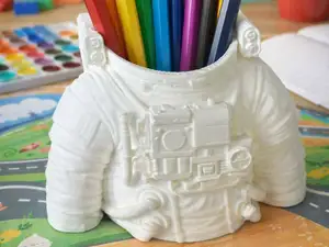 Astronaut Suit Pencil Holder Space Desk Organizer