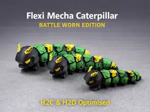 Flexi Mecha Caterpillar – Battle Worn Edition